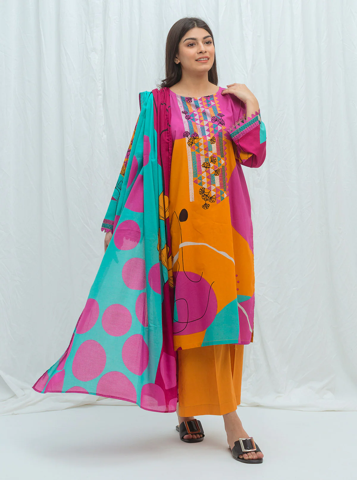 POP DECO-EMBROIDERED-2P (UNSTITCHED)