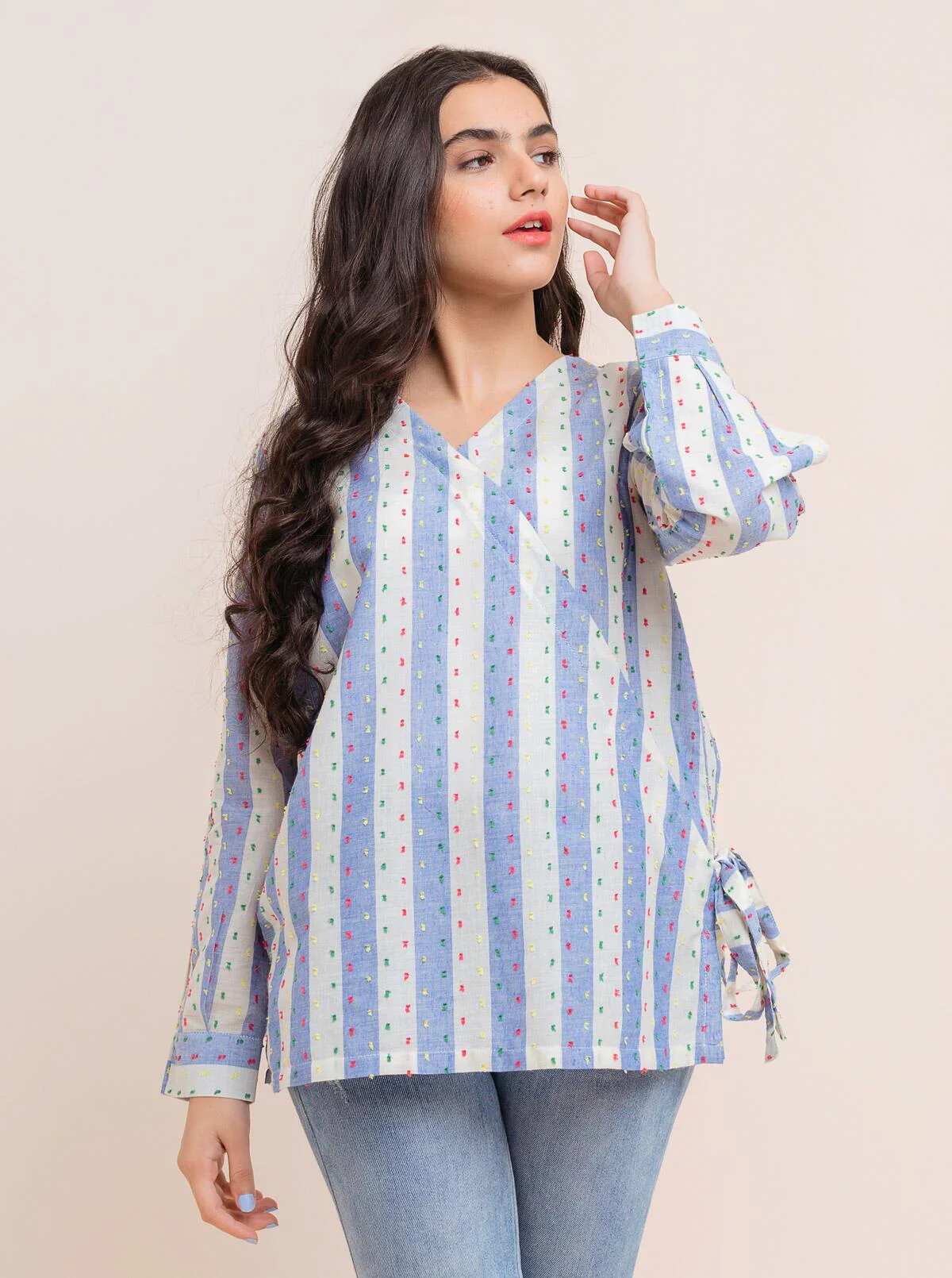 TEXTURED COTTON TOP