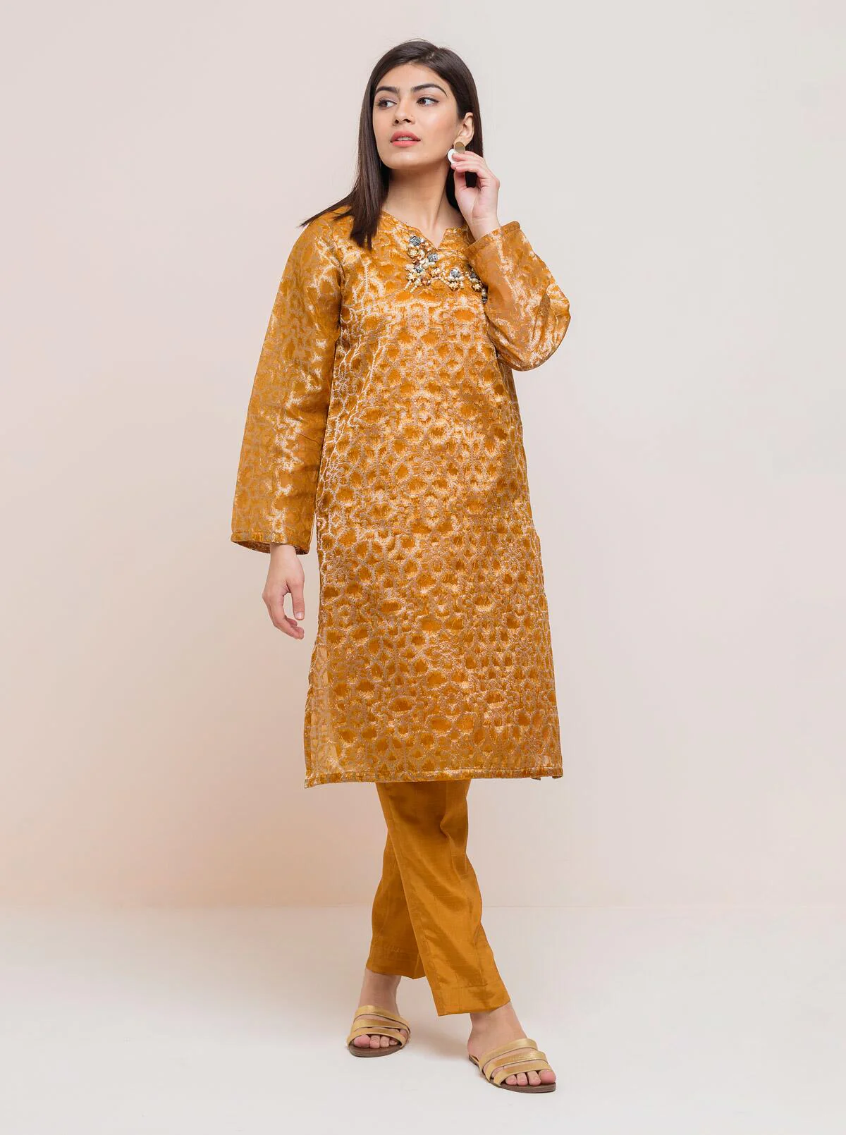 ORGANZA JACQUARD SHIRT