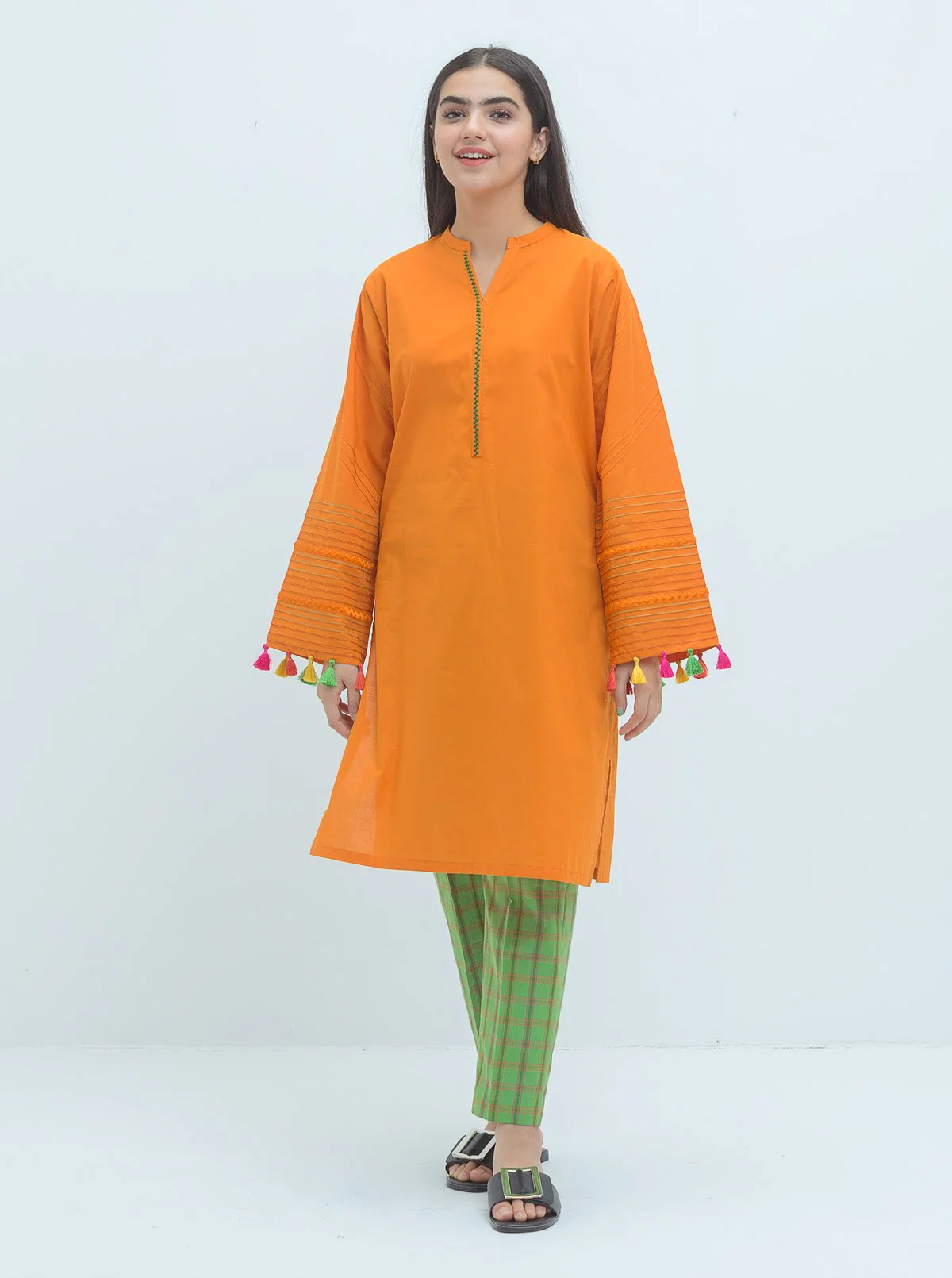 2 PIECE EMBROIDERED LAWN SUIT (PRET)