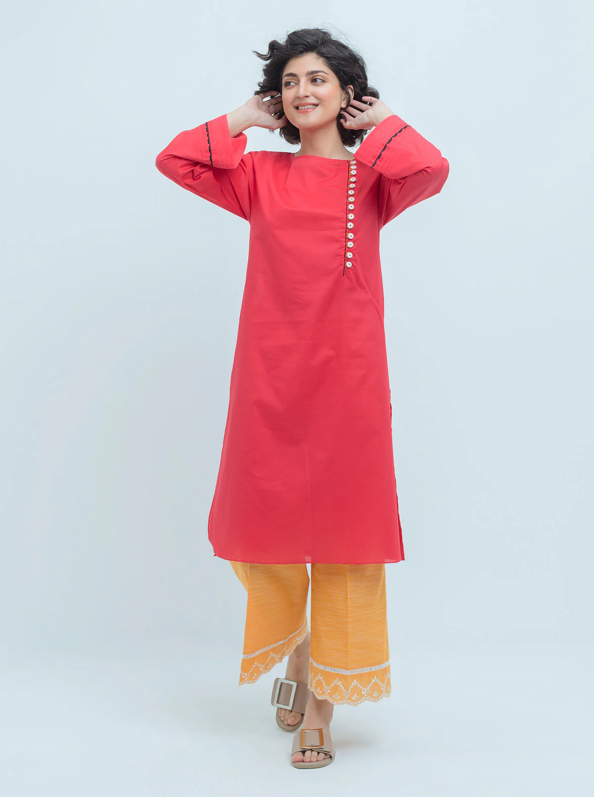 EMBROIDERED SHIRT WITH PANT