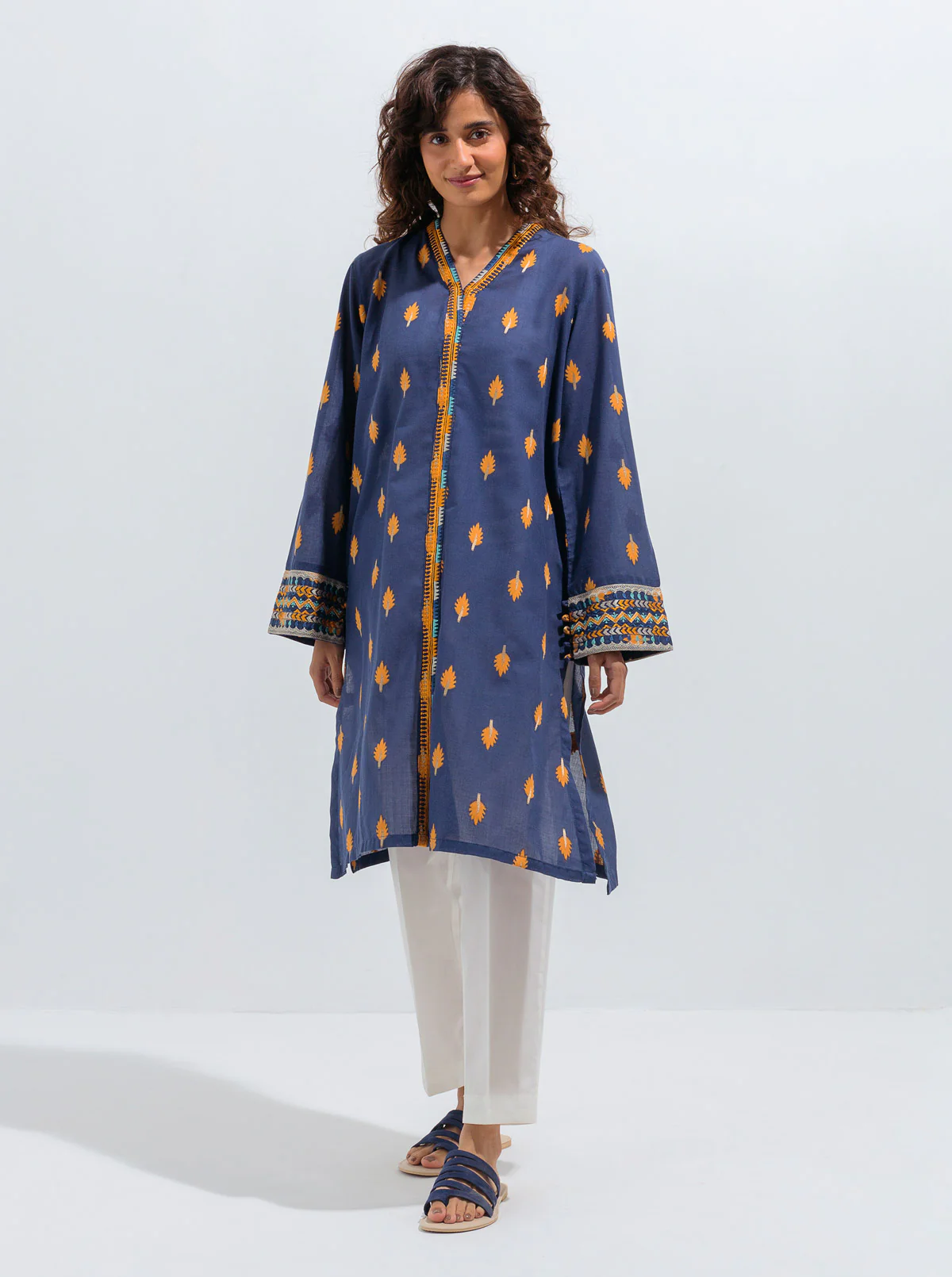 EMBROIDERED JACQUARD SHIRT (PRET)