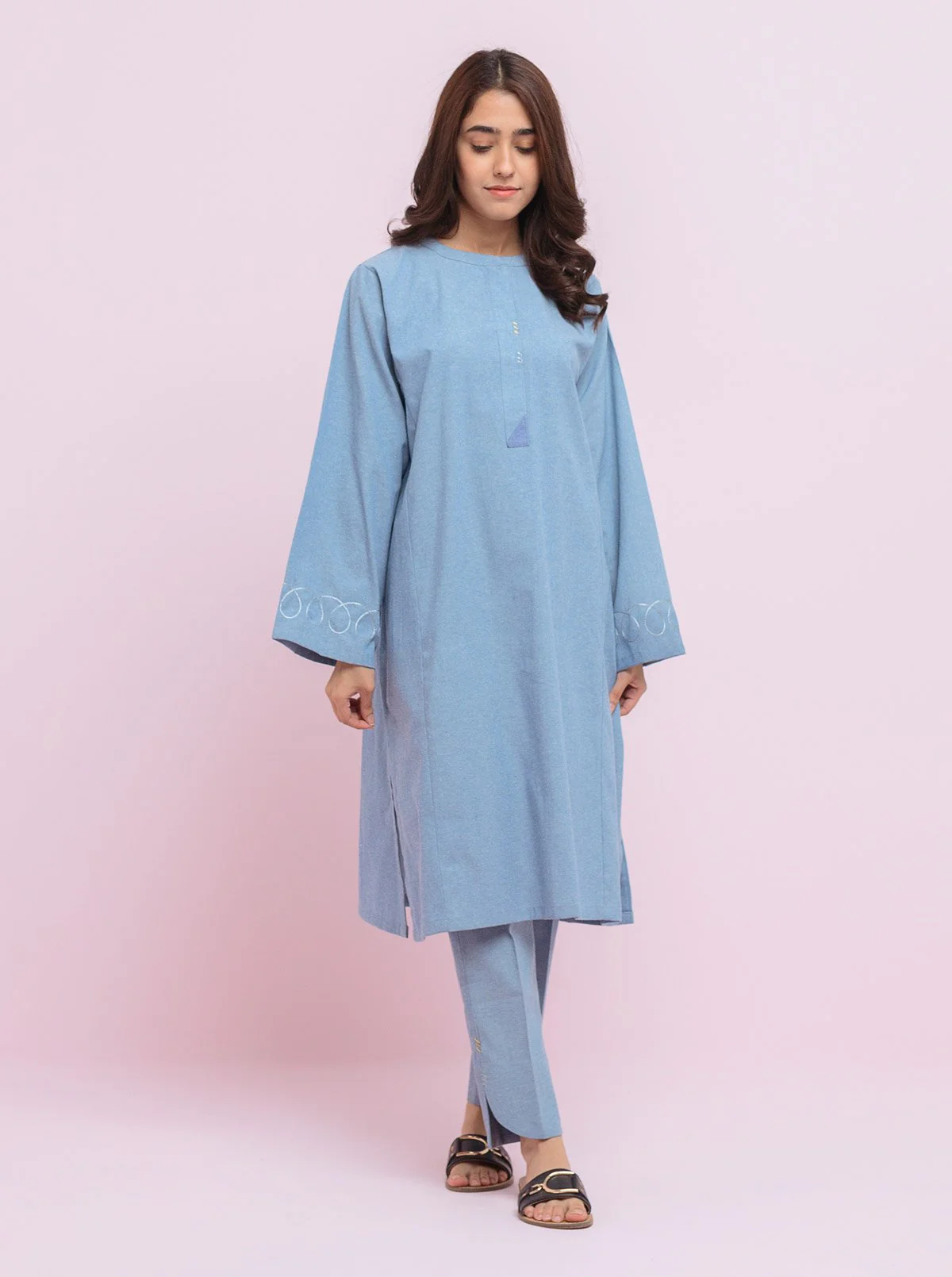 Embroidered Shirt With Embroidered Pant