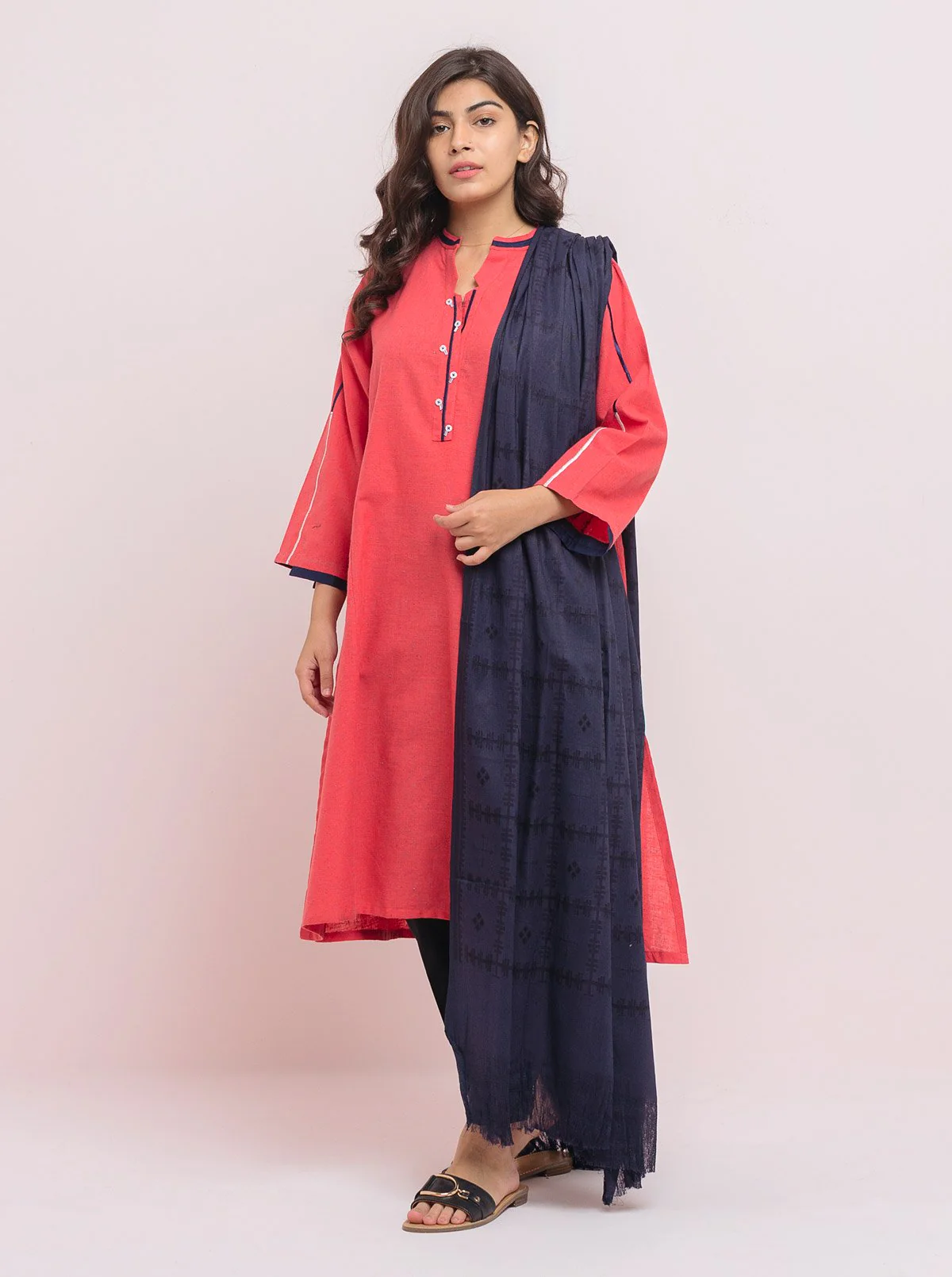 Basic Shirt With Dupatta