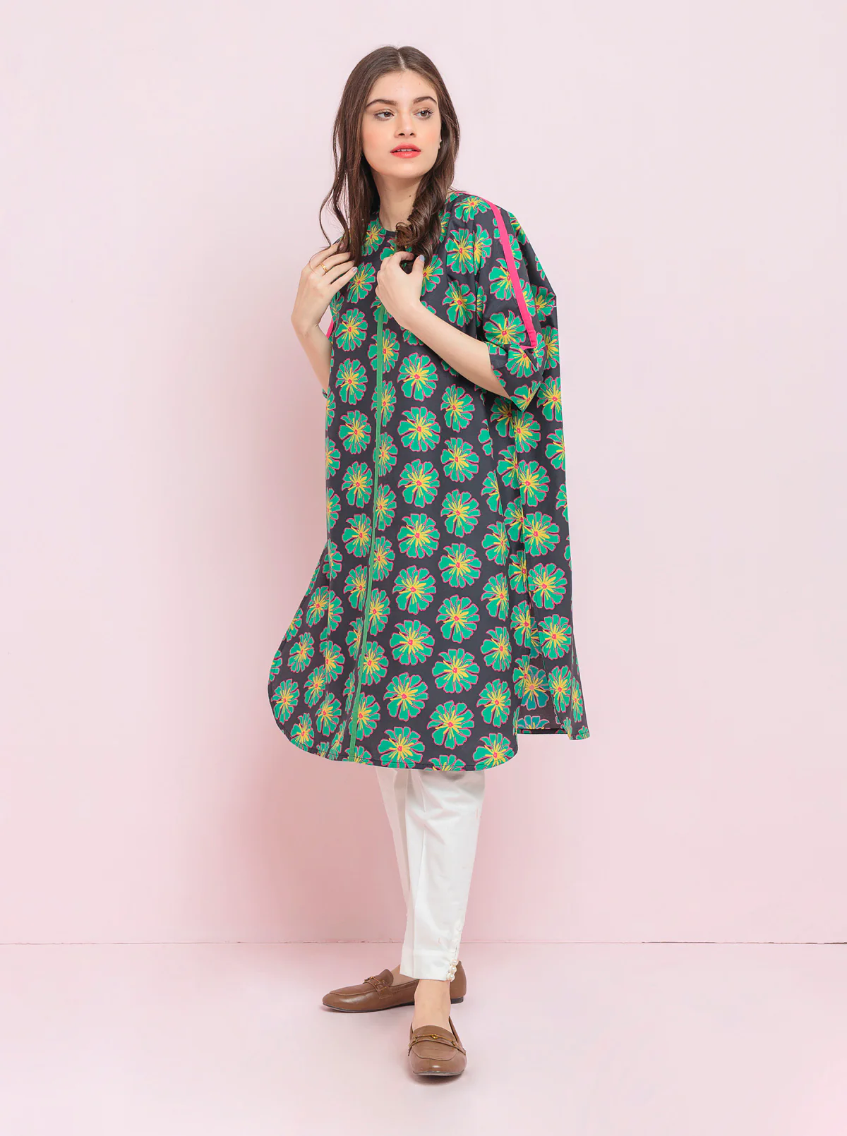 PRINTED CAMBRIC SHIRT (PRET)