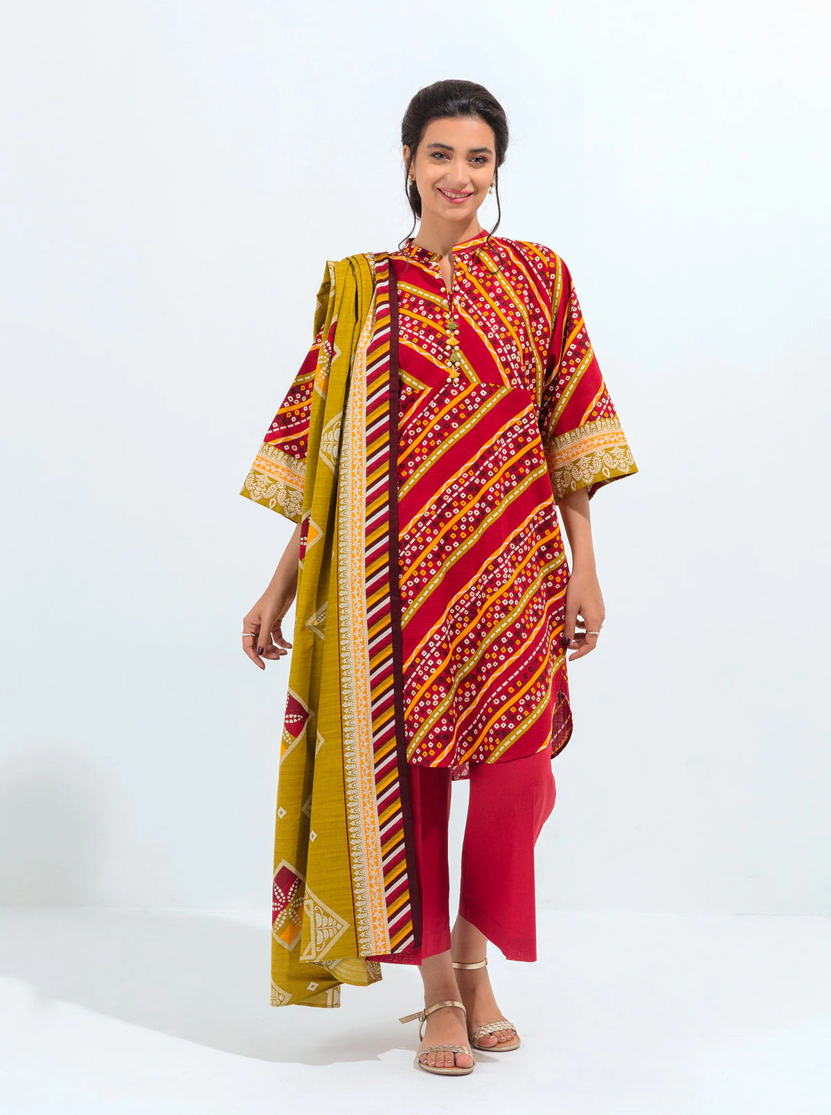 3 PIECE - PRINTED KHADDAR SUIT - FUSION FEST